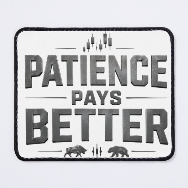Item preview, Patience Pays Better Forex Trading Motivation Design designed and sold by PipForgeStudio .