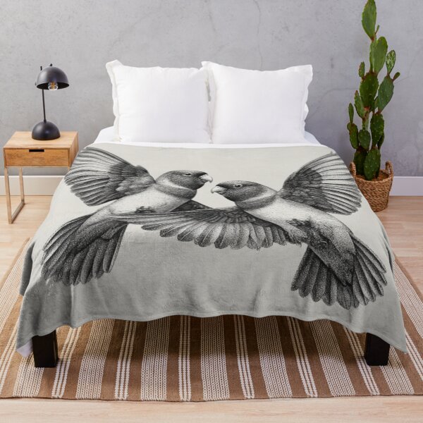 Item preview, A pair of Lovebirds in mid-flight, Birds in Motion designed and sold by CDC40.