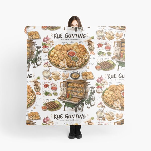Item preview, Kue Gunting (Kue-Kue Medan) Recipe Shirt – Hand-Drawn Italian Pasta Cooking Diagram Tee, Minimalist Food Illustration designed and sold by fishnsteve.