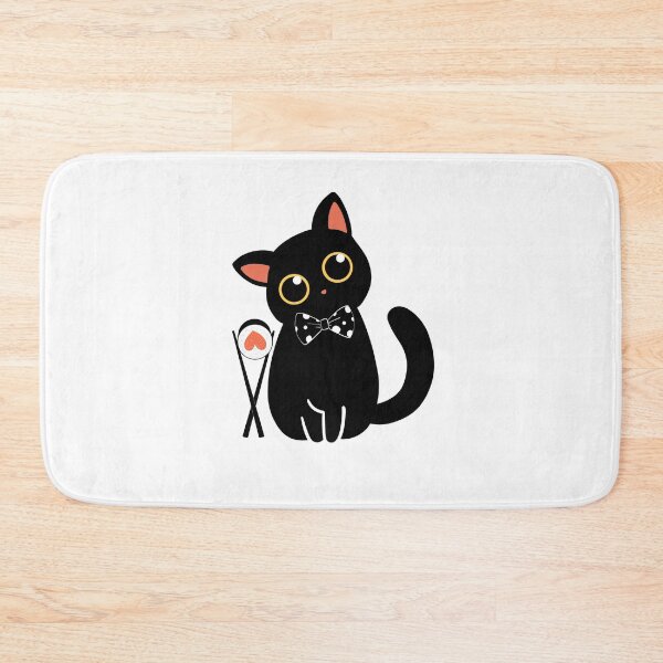 Item preview, Cat eating Tee Cute Black | Cat Lover Shirt| Japanese Shirt | Foodies Shirt designed and sold by HamadaArtivio1.