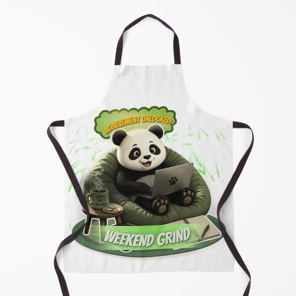 Item preview, Achievement Unlocked Weekend Grind Cute Panda Gamer Sticker designed and sold by EnginerdStudio.