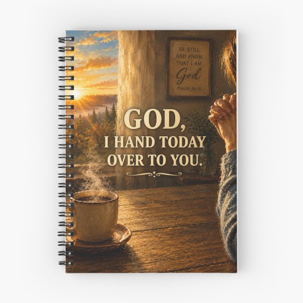 Item preview, God I Hand Today Over To You Christian Prayer Art designed and sold by Faith & Grace design .