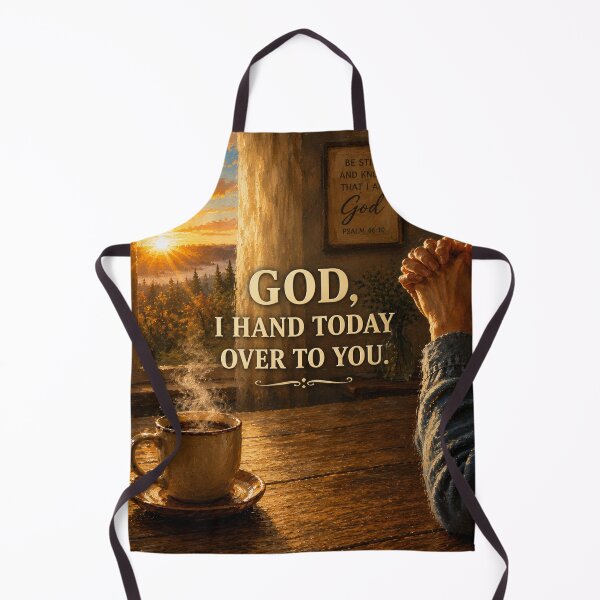 Item preview, God I Hand Today Over To You Christian Prayer Art designed and sold by Faith & Grace design .