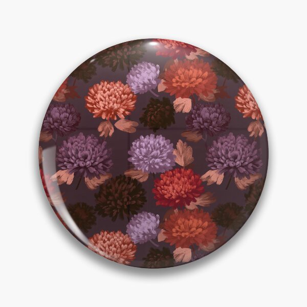 Item preview, Artistic Chrysanthemum Print  - Birthday Flower Pattern  - Birthday Gifts For Boyfriend designed and sold by RoyalStarsPatts.