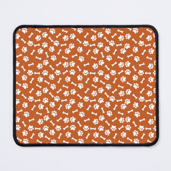 Item preview, Burnt Orange And White Dog Paw And Bone Pattern designed and sold by pattern-archive.