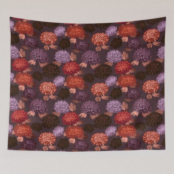 Item preview, Artistic Chrysanthemum Print  - Birthday Flower Pattern  - Birthday Gifts For Boyfriend designed and sold by RoyalStarsPatts.