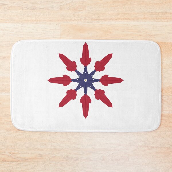 Item preview, USA Flower Star Burst Patriotic Paper Cut Art designed and sold by Igrowlab254.