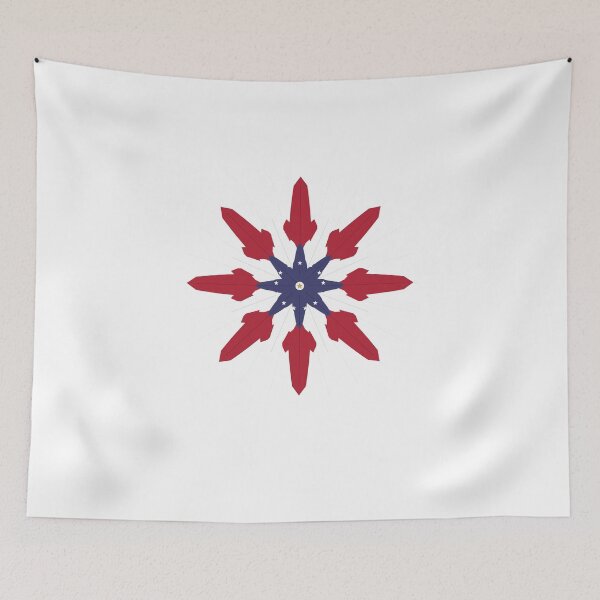 Item preview, USA Flower Star Burst Patriotic Paper Cut Art designed and sold by Igrowlab254.