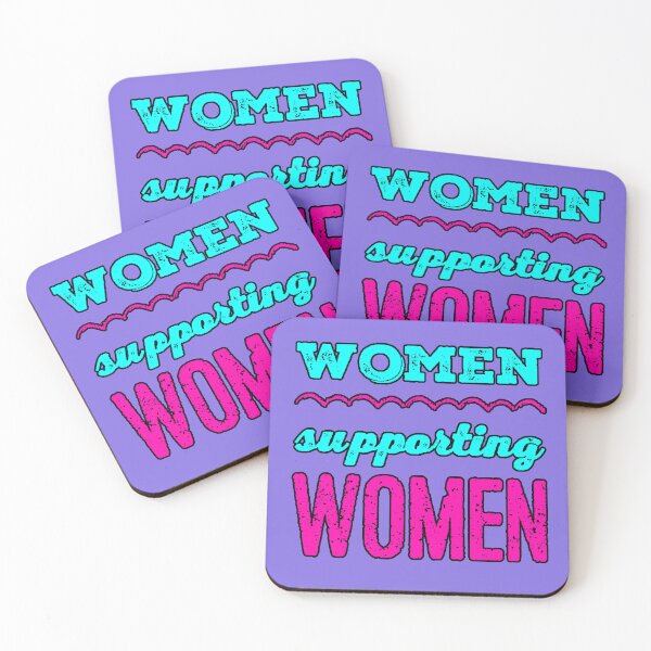 Item preview, Women Supporting Women | Neon Feminist Empowerment Quote designed and sold by AstronautMerch.