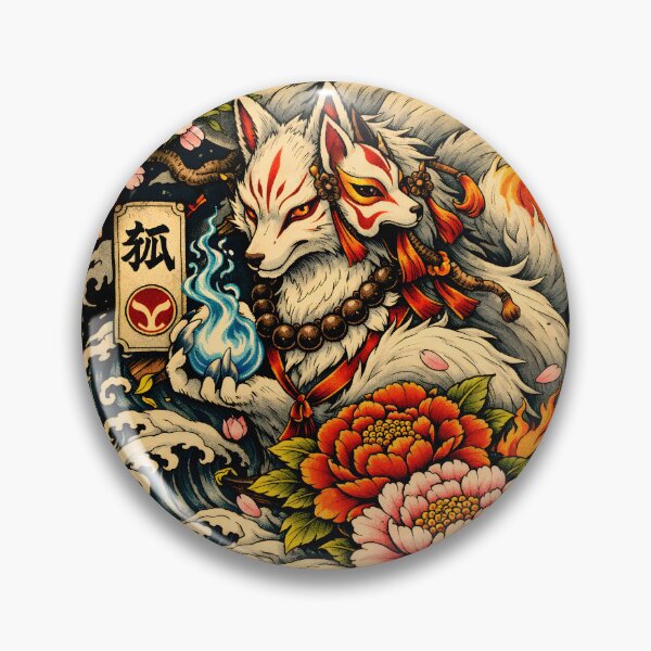 Item preview, Japanese Kitsune Tattoo Art — Traditional Irezumi Style designed and sold by Neo Tokio.