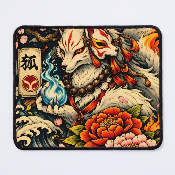 Aperçu de l'œuvre Tatouage Kitsune japonais — Style Irezumi traditionnel créée et vendue par Neo Tokio.