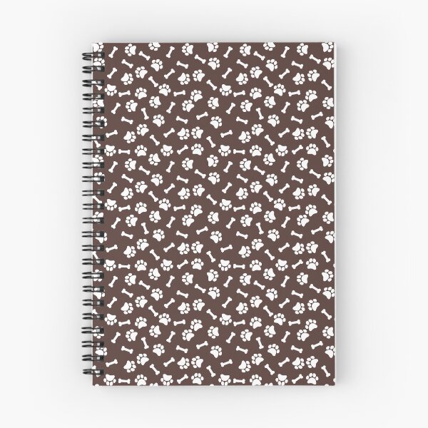 Item preview, Chocolate And White Dog Paw And Bone Pattern designed and sold by pattern-archive.