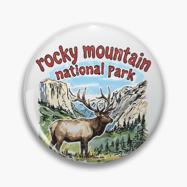 Item preview, Rocky Mountain National Park Cute Elk Landscape  designed and sold by HowToCanadian.