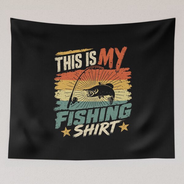 Item preview, This Is My Fishing Shirt Angler Outdoorsman Fisherman Hobby designed and sold by SkeletonsDanger.
