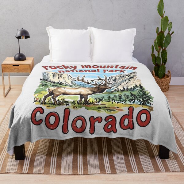 Item preview, Rocky Mountain National Park Cute Elk Landscape designed and sold by HowToCanadian.