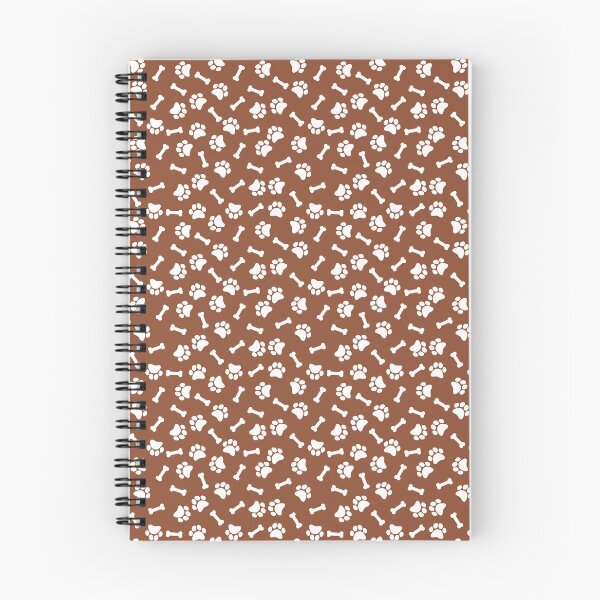 Item preview, Copper And White Dog Paw And Bone Pattern designed and sold by pattern-archive.