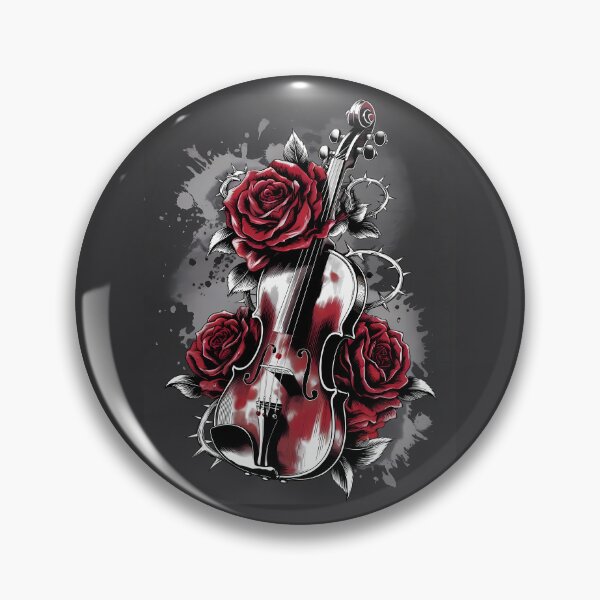 Item preview, Gothic Violin & Red Roses - World Music Day designed and sold by Art-Arcade6.