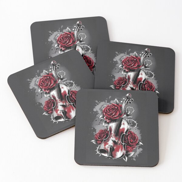 Item preview, Gothic Violin & Red Roses - World Music Day designed and sold by Art-Arcade6.