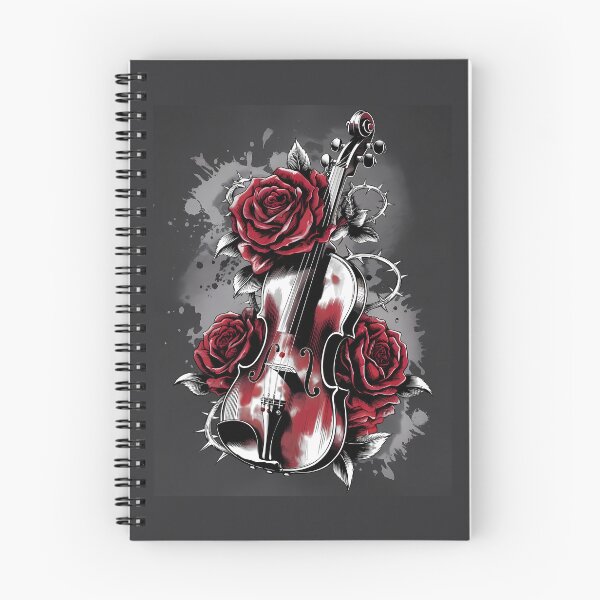 Item preview, Gothic Violin & Red Roses - World Music Day designed and sold by Art-Arcade6.