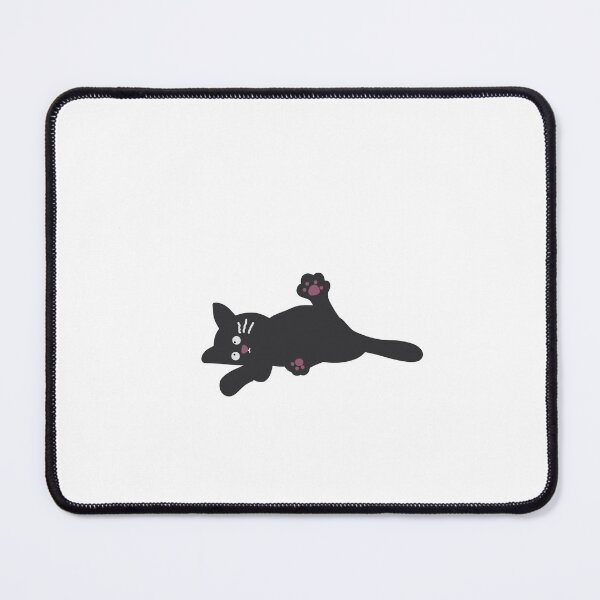 Item preview, Kawaii Black Cat Relaxing Pose designed and sold by ZwoToopia.