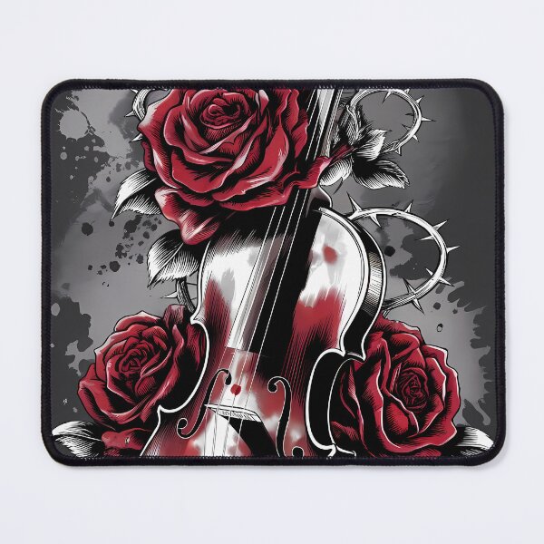 Item preview, Gothic Violin & Red Roses - World Music Day designed and sold by Art-Arcade6.