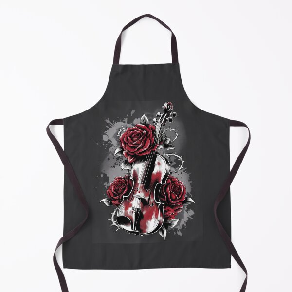 Item preview, Gothic Violin & Red Roses - World Music Day designed and sold by Art-Arcade6.