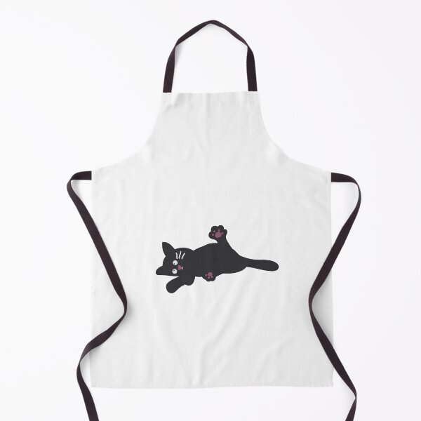 Item preview, Kawaii Black Cat Relaxing Pose designed and sold by ZwoToopia.