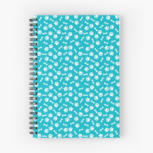 Item preview, Cyan And White Dog Paw And Bone Pattern designed and sold by pattern-archive.