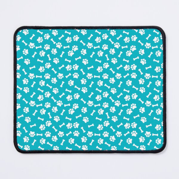 Item preview, Cyan And White Dog Paw And Bone Pattern designed and sold by pattern-archive.