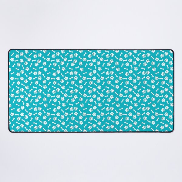 Item preview, Cyan And White Dog Paw And Bone Pattern designed and sold by pattern-archive.