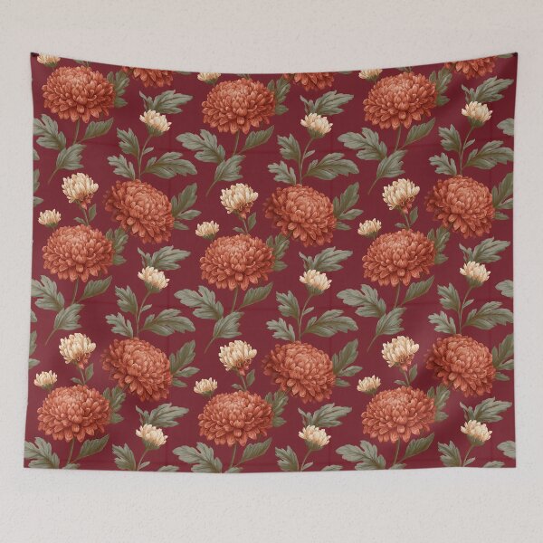 Item preview, Stunning Chrysanthemum Floral  - Birthday Flower Pattern  - Birthday Gifts For Her designed and sold by RoyalStarsPatts.