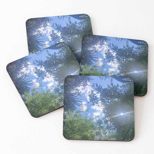 Item preview, Hermoso cielo soleado a través de árboles verdes designed and sold by Nianaart45678.