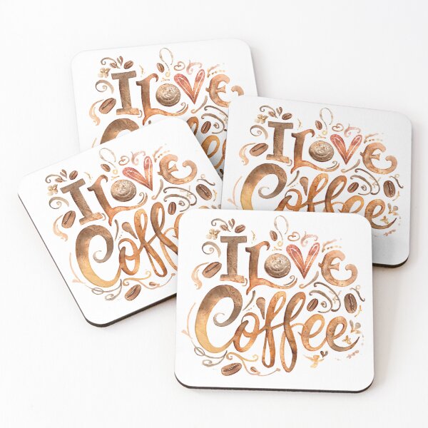 Item preview, I Love Coffee  designed and sold by PamLeeDesign.