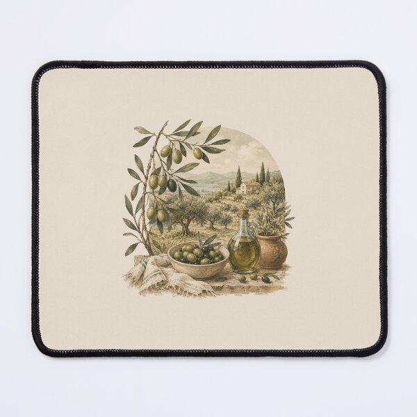 Item preview, Olive Grove Harvest | Portuguese Olive Tree Illustration designed and sold by Little Sardine Studio.