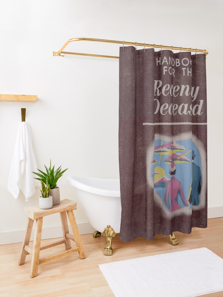 Alternate view of Beetlejuice Handbook For The Recently Deceased Shower Curtain