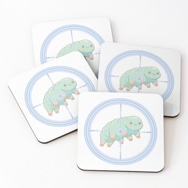 Item preview, Kawaii Tardigrade Cute Microscope Lens Art designed and sold by Arc2020.