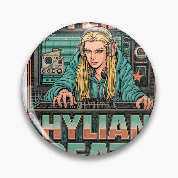 Item preview, Hylian Beats Retro DJ Fantasy Art | Vaporwave Synthwave Design Beats Retro designed and sold by thenewall.