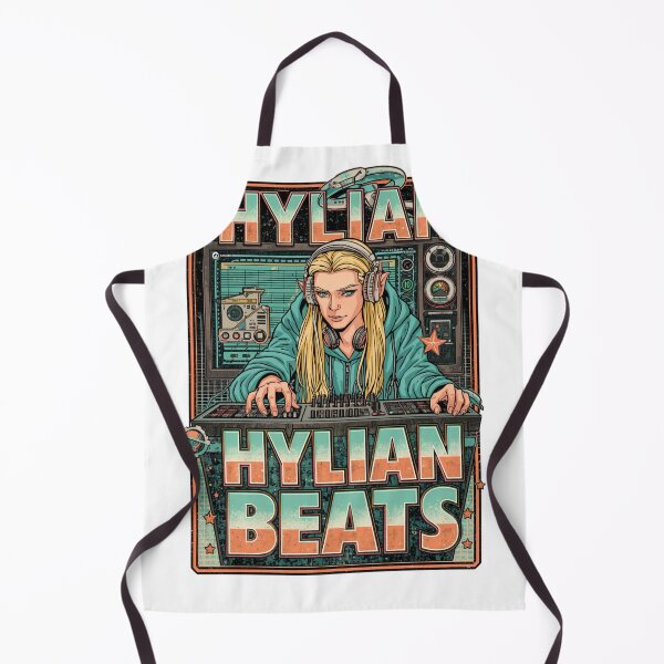 Artikelvorschau, Hylianische Beats Retro DJ Fantasy Art | Vaporwave Synthwave Design Beats Retro entworfen und verkauft von thenewall.