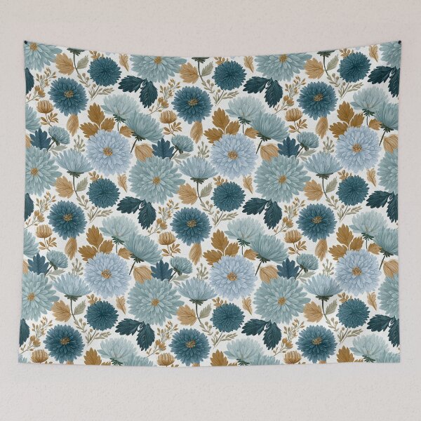 Item preview, Minimalistic Chrysanthemum Floral  - Flower Garden Pattern  - Birthday Gifts For Husband designed and sold by RoyalStarsPatts.