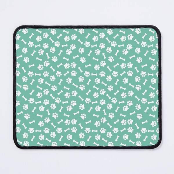 Item preview, Pastel Green And White Dog Paw And Bone Pattern designed and sold by pattern-archive.