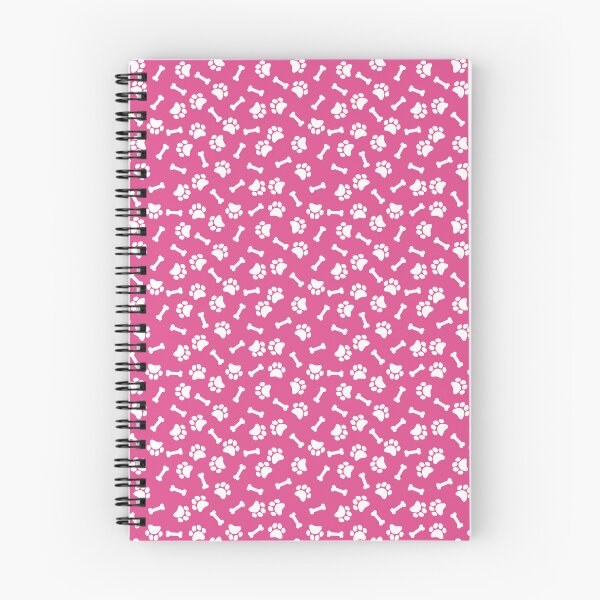 Item preview, Hot Pink And White Dog Paw And Bone Pattern designed and sold by pattern-archive.
