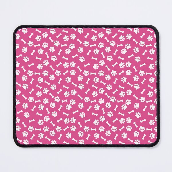 Item preview, Hot Pink And White Dog Paw And Bone Pattern designed and sold by pattern-archive.