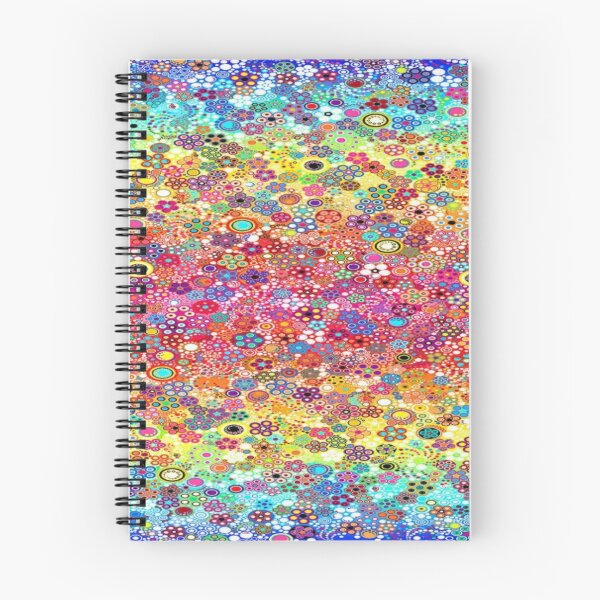 Item preview, Explosion of Circles and Psychedelic Flowers - Multicolored Rainbow Abstract Pattern designed and sold by RAYBIL.