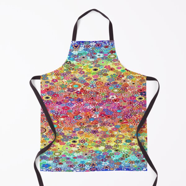 Item preview, Explosion of Circles and Psychedelic Flowers - Multicolored Rainbow Abstract Pattern designed and sold by RAYBIL.