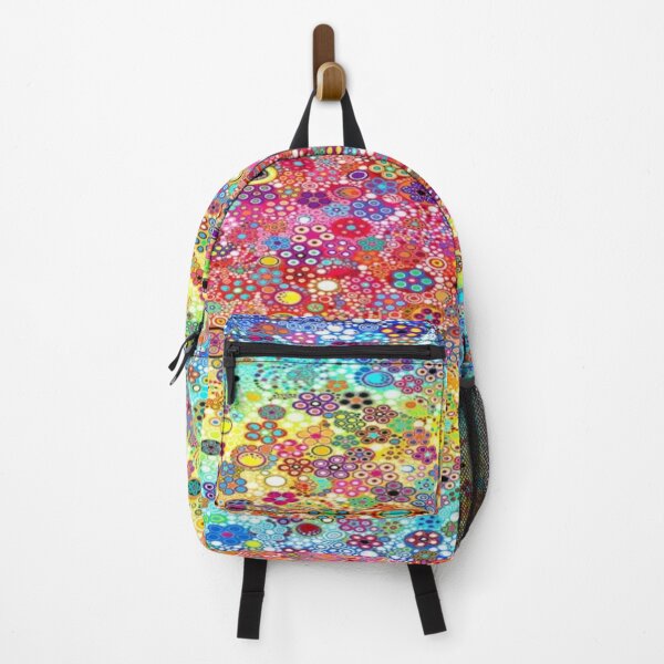 Item preview, Explosion of Circles and Psychedelic Flowers - Multicolored Rainbow Abstract Pattern designed and sold by RAYBIL.