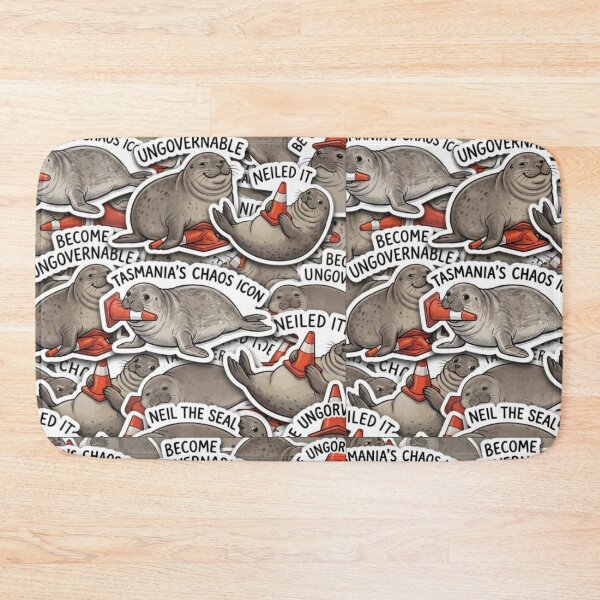 Item preview, Neil the Seal and His Love of Traffic Cones designed and sold by oldpussboss.