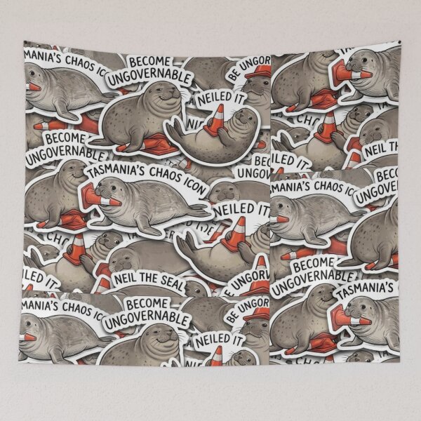 Item preview, Neil the Seal and His Love of Traffic Cones  designed and sold by oldpussboss.