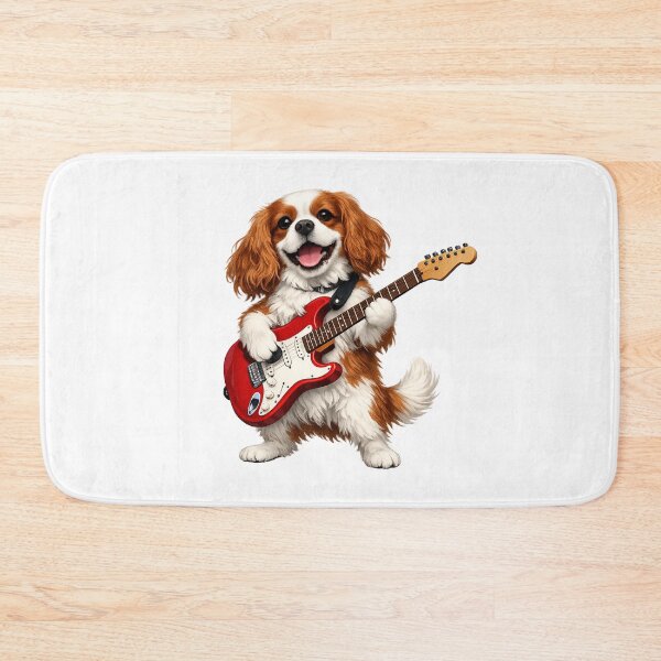 Item preview, Electric guitar playing Blenheim Cavalier designed and sold by SpottyRainbow.