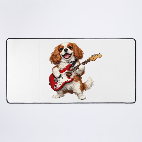 Item preview, Electric guitar playing Blenheim Cavalier designed and sold by SpottyRainbow.