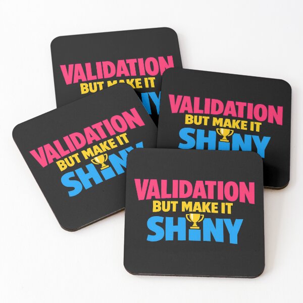 Item preview, Validation But Make It Shiny Funny Trophy Design designed and sold by TeeTimeTreasure.